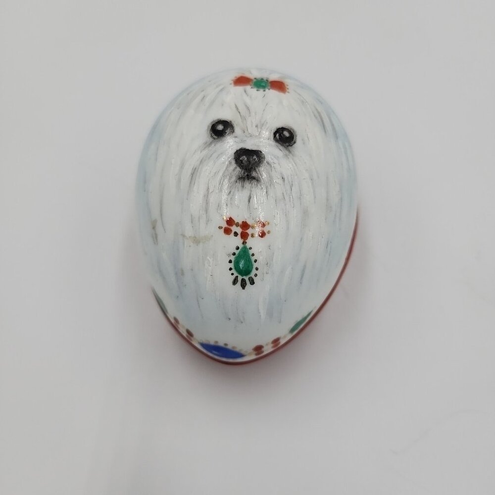 Vintage Maltese Ceramic Lidded Trinket Dish Iko Palazzo Parisio 3"